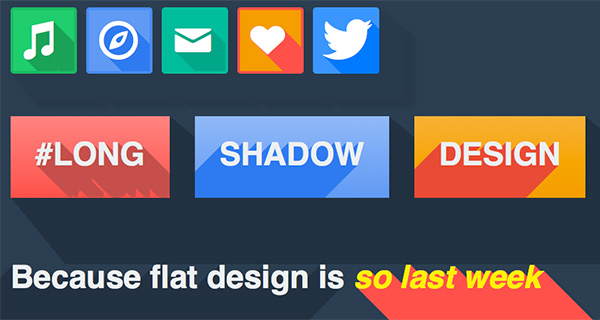 Long Shadows in CSS3