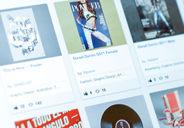 Search Behance for inspiration
