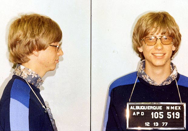 Арестованный Билл Гейтс - 1977 год