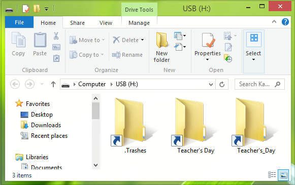 FIX Files Folders In USB Turned Out Into Weird Shortcuts