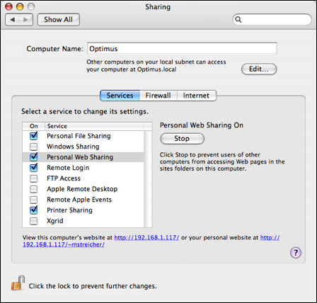  3.   Web-   Mac OS X