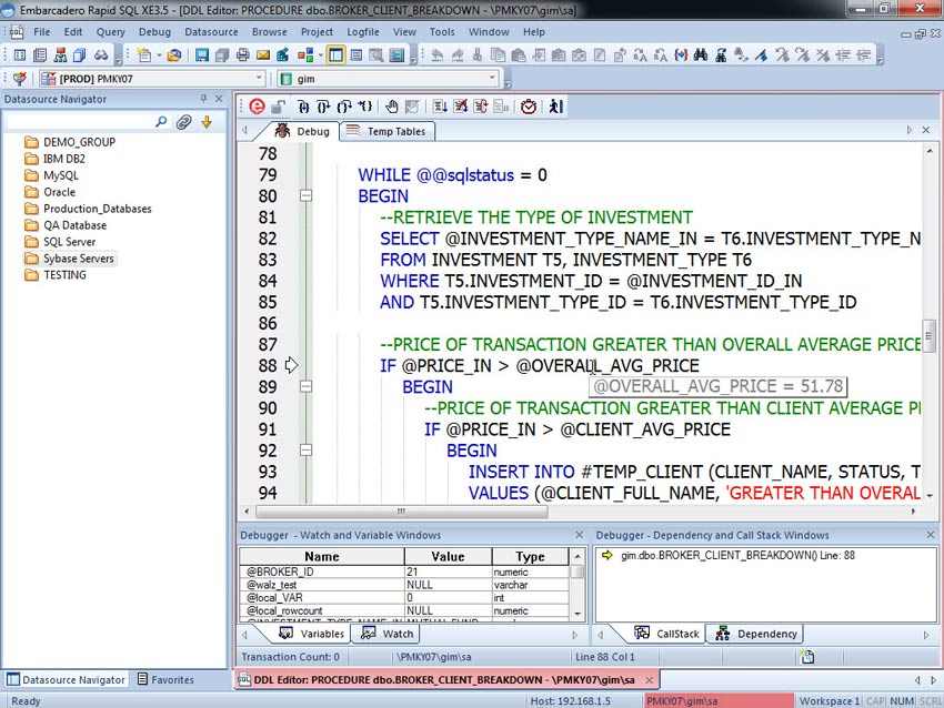 RapidSQL XE6