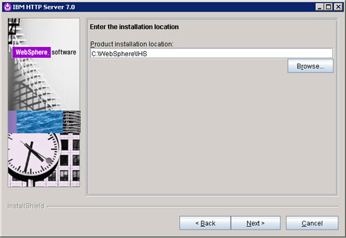 IBM HTTP Server install directory