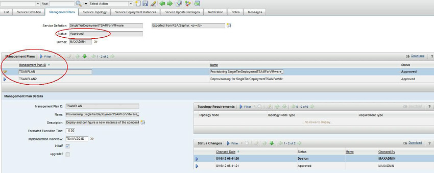 Screen capture shows creation of new service definition for Cloud Service Archive