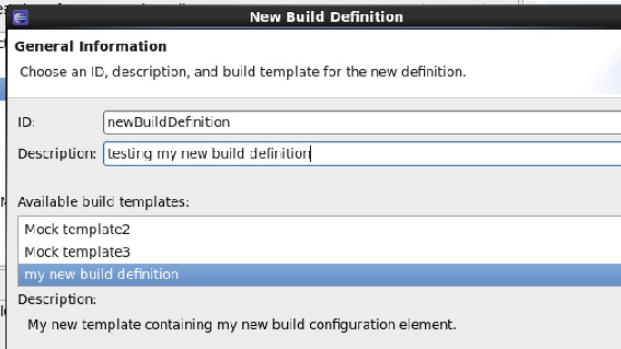  1.     Available build templat