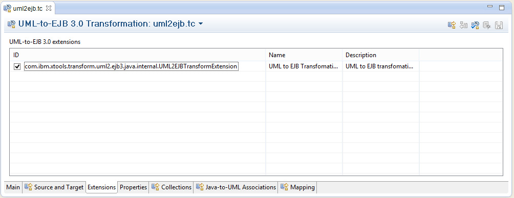  17.  Extensions  UML to EJB 3.0