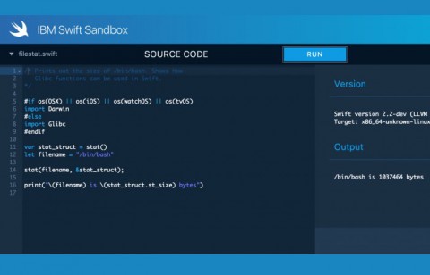 Swift IBM запускает онлайн-песочницу Swift