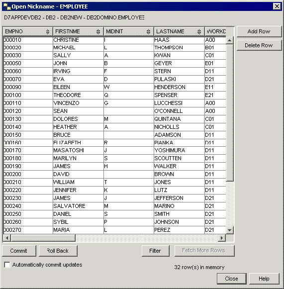 . 2.28.  Open Nickname:  EMPLOYEE