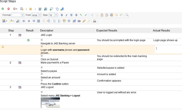  8.  Keyword View  Rational Functional Tester   Rational Test Workbench