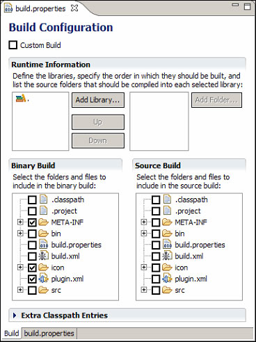  Build Properties Editor