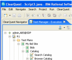  2.  Test Manager View - Execution