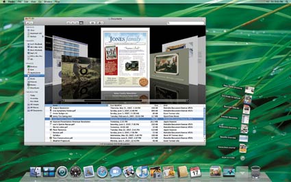 Рабочий стол Mac OS X Leopard