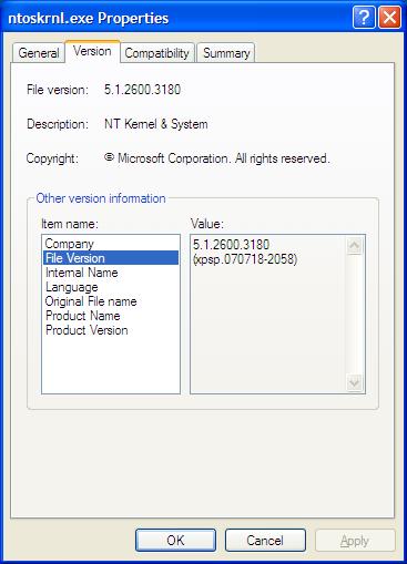 Windows XP SP3