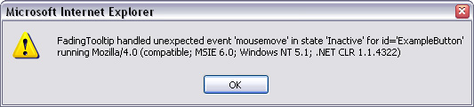 Непредусмотренное событие "mousemove" в Internet Explorer
