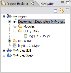 Image of Project Explorer workspace