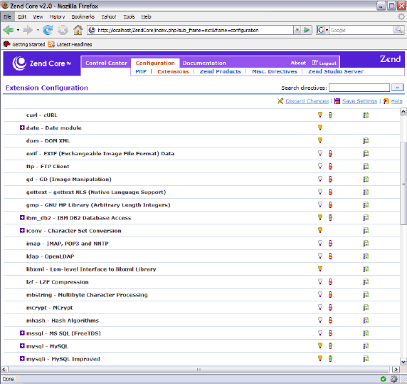  2.   Zend Core