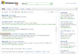  Windows Live Search